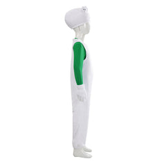 Kids Children The Super Mario Galaxy Movie (2026) Luigi White Green Set Outfits Cosplay Costume