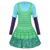 Kids Children Toy Story (2026) Bonnie Anderson Green Dress Set Outfits Cosplay Costume