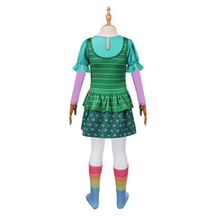 Kids Children Toy Story (2026) Bonnie Green Dress Set Outfits Cosplay Costume