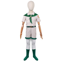 Kids Children Troop Beverly Hills Scouts Green Uniform Set Outfits Cosplay Costume