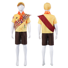 Kids Children Up Russell Yellow Set Outfits Cosplay Costume Carnival Suit