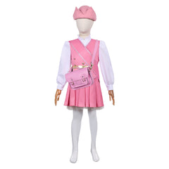 Kids Children Wicked: For Good (2025) Glinda Tour Parade Pink Set Outfits Cosplay Costume