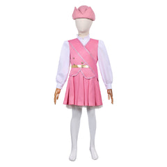 Kids Children Wicked: For Good (2025) Glinda Tour Parade Pink Set Outfits Cosplay Costume