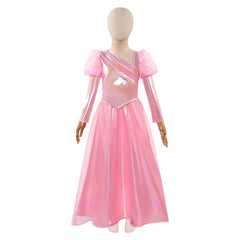 Kids Children Wicked: For Good (2025) Glinda Young Pink Set Outfits Cosplay Costume