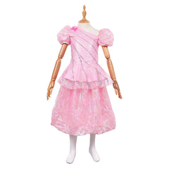 Kids Children Wicked: For Good (2025) Glinda Young Pink Skirt Set Outfits Cosplay Costume