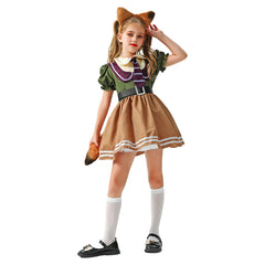 Kids Children Zootopia Nick Dress Animals Set Outfits Cosplay Costume
