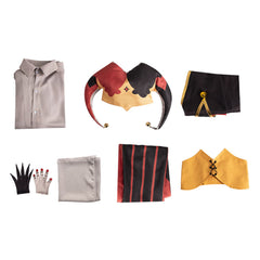 Kingdom Of Marionettes Jestyn Red Black Jester Clown Outfits Halloween Cosplay Costume