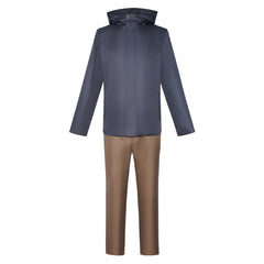 Kinji Hakari Blue Hoodie Brown Trousers Set Outfits Halloween Cosplay Costume