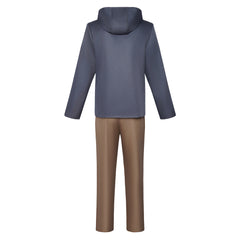 Kinji Hakari Blue Hoodie Brown Trousers Set Outfits Halloween Cosplay Costume