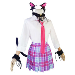Kitagawa Marin Cat Girl Pink Skirt Ears Set Outfits Cosplay Costume