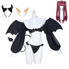 Kitagawa Marin Liz Devil Black Sexy Set Outfits Cosplay Costume Suit