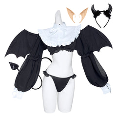 Kitagawa Marin Liz Devil Black Sext Set Outfits Cosplay Costume Suit