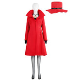 Where On Earth Is Carmen Sandiego Carmen Red Coat Set Outfits Cosplay Costume