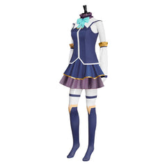 KonoSuba Season 3 (2024) Aqua Blue Dress Set Outfits Cosplay Costume