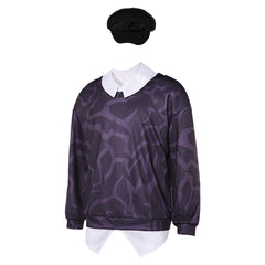 KPop Demon Hunters (2025) Baby Saja Black Top Hat Set Outfits Cosplay Costume