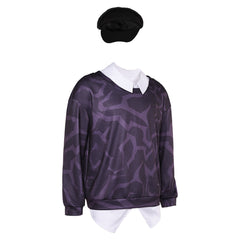 KPop Demon Hunters (2025) Baby Saja Black Top Hat Set Outfits Cosplay Costume