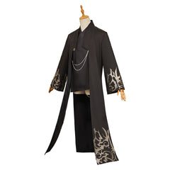 KPop Demon Hunters (2025) Jinu Saja Boys Your Idol Black Coat Set Outfits Cosplay Costume