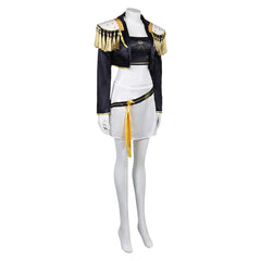 KPop Demon Hunters (2025) Mila Golden Black White Set Outfits Cosplay Costume