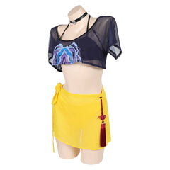 KPop Demon Hunters (2025) Mira Yellow Swimsuit Set Outfits Cosplay Costume - Original