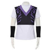 KPop Demon Hunters (2025) Mystery Saja Black Purple Vest Top Set Outfits Cosplay Costume