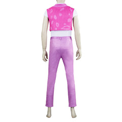 KPop Demon Hunters (2025) Mystery Saja Pink Vest Trousers Set Outfits Cosplay Costume