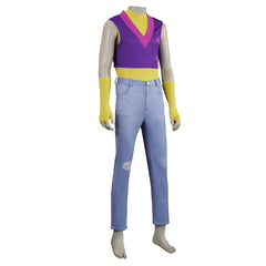 KPop Demon Hunters (2025) Mystery Saja Purple Top Trousers Set Outfits Cosplay Costume