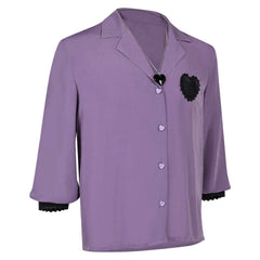 KPop Demon Hunters (2025) Romance Saja Purple Shirt Necklace Outfits Cosplay Costume