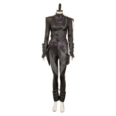 KPop Demon Hunters (2025) Rumi Black Leather Set Outfits Cosplay Costume