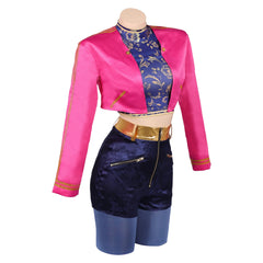 KPop Demon Hunters (2025) Rumi Pink Purple Set Outfits Cosplay Costume