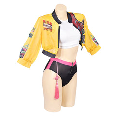 KPop Demon Hunters (2025) Rumi Yellow Swimsuit Set Outfits Cosplay Costume - Original