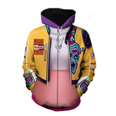 KPop Demon Hunters (2025) Rumi Zip Up Pullover Printed Hoodie Sweatshirt Cosplay Costume