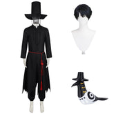 KPop Demon Hunters (2025) Saja Boys Grim Reaper Hanbok Black Coat Set Outfits Cosplay Costume