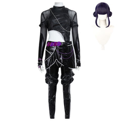 KPop Demon Hunters (2025) Zoey Black Set Outfits Cosplay Costume