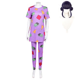 KPop Demon Hunters (2025) Zoey Purple Sleepwear Pajamas Set Outfits Cosplay Costume