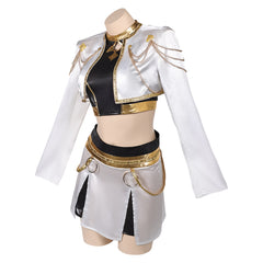KPop Demon Hunters (2025) Zoey White Jacket Set Outfits Cosplay Costume