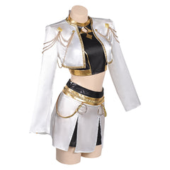 KPop Demon Hunters (2025) Zoey White Jacket Set Outfits Cosplay Costume