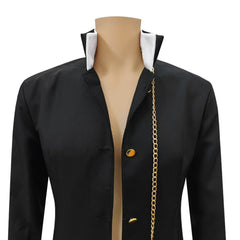 Kujo Jotaro Black Coat Jacket Outfits Cosplay Costume Halloween Carnival Party Suit