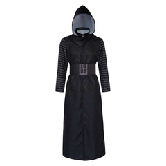 Kylo Ren Black Hooded Coat Robe Simple Outfits Cosplay Costume Halloween Suit