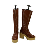 Lucy Heartfilia Brown Chunky Shoes Boots Cosplay Accessories Props