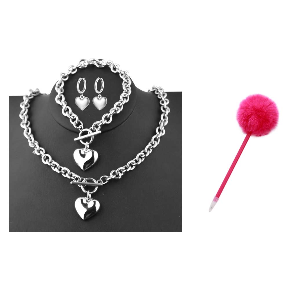 Legally Blonde Elle Woods Necklace Bracelet Earrings Puff Pen Cosplay Accessories Props
