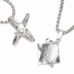Link Click Liu Xiao Xavier 2PCs Necklace Set Cosplay Accessories Props
