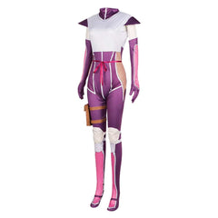 Living With An Otaku NEET Kunoichi (2025) Ayame Momochi Purple Outfits Cosplay Costume