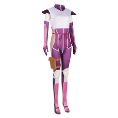 Living With An Otaku NEET Kunoichi (2025) Ayame Momochi Purple Outfits Cosplay Costume