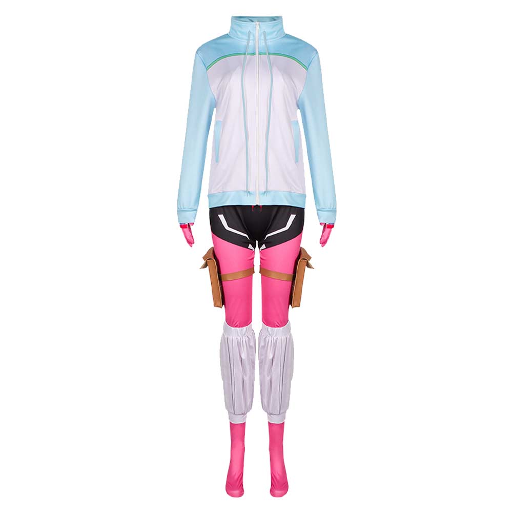 Living With An Otaku NEET Kunoichi (2025) Shizuri Ideura Blue Pink Outfits Cosplay Costume