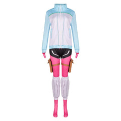 Living With An Otaku NEET Kunoichi (2025) Shizuri Ideura Blue Pink Outfits Cosplay Costume