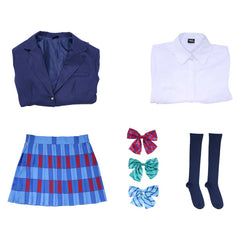 LoveLive Muse μ's Honoka Kotori Nico Blue Jacket School Uniform Set Outfits Cosplay Costume