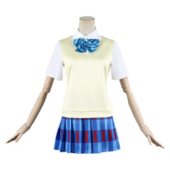 LoveLive Muse μ's Honoka Kotori Nico Yellow Vest School Uniform Set Outfits Cosplay Costume