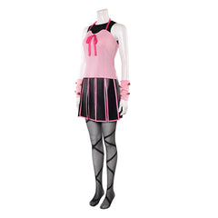 Lucy Steel Pink Black Dress Set Outfits Cosplay Costume Halloween Suit