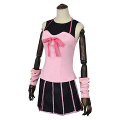 Lucy Steel Pink Black Skirt Set Outfits Cosplay Costume Halloween Suit
