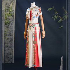 Where Winds Meet (2025) Liyuan Sect White Set Wuxia Hanfu Outfits Cosplay Costume